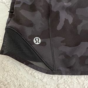 Lululemon Black Camo Hotty hot shorts